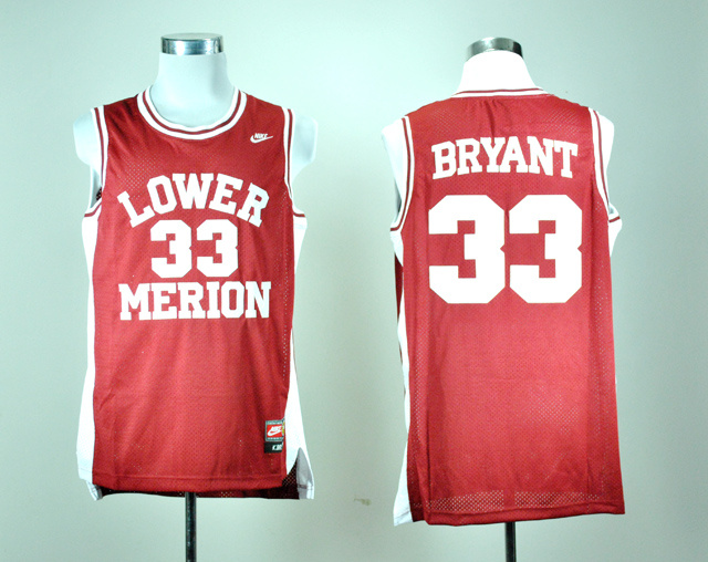Cheap Nike NCAA Lower Merion High School 33 Kobe Bryant Red ...